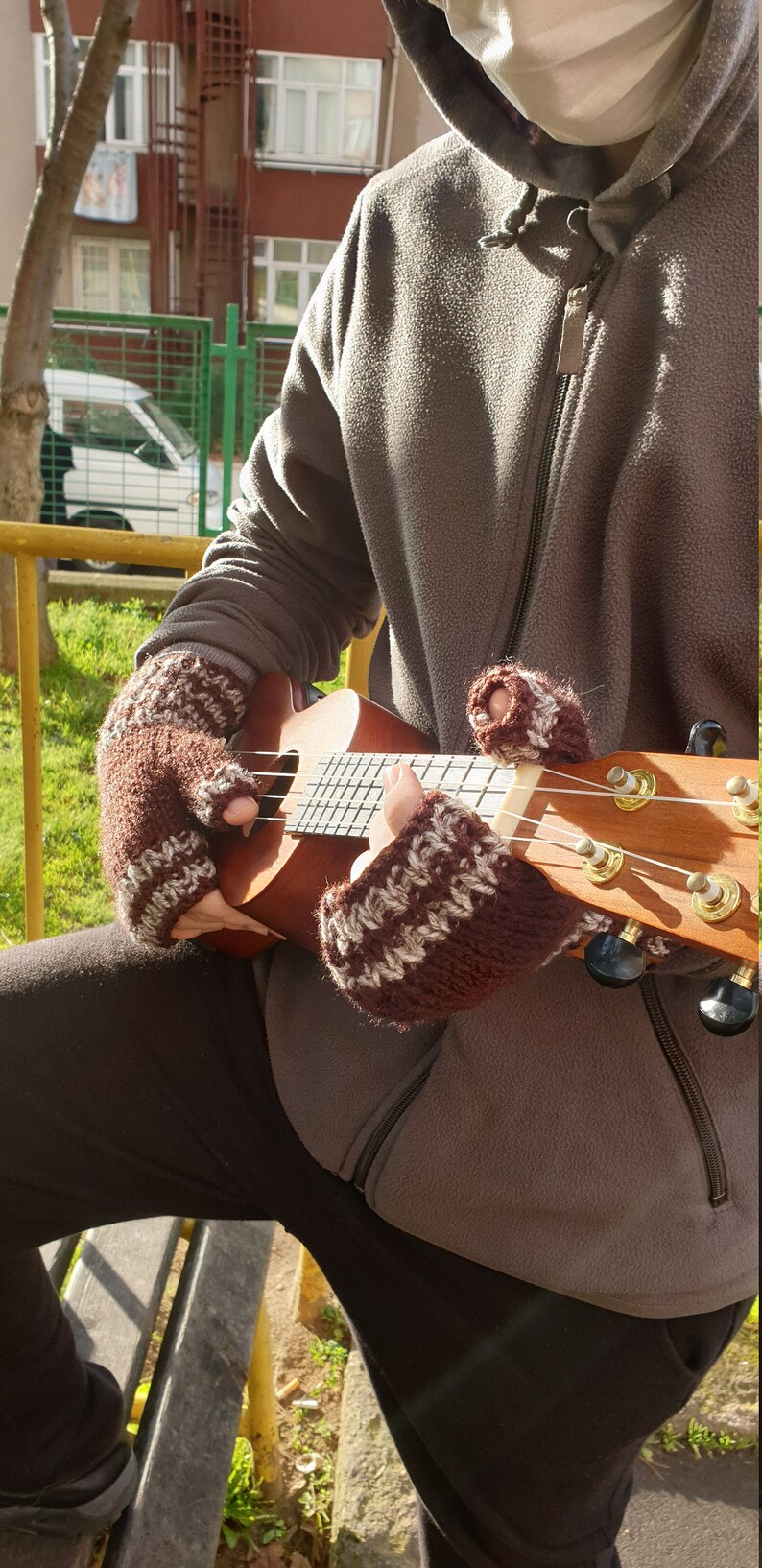 Hand Knitting Men Gloves ~ Men/'s Fall Fashions ~ Winter Accessory for Men ~ Women/'s Fall Fashion