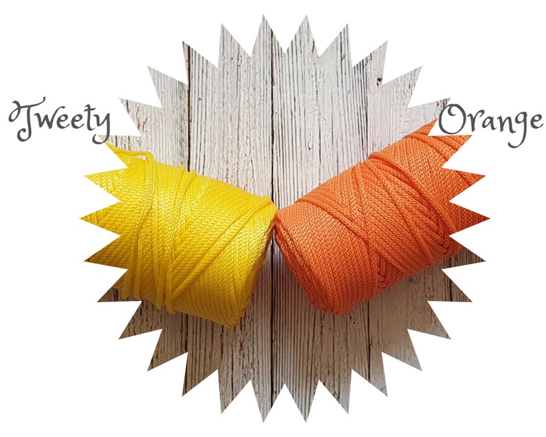 Polyester Cord 3 mm, 3 mm Polyester macrame rope, 3 mm PP Macrame Yarn, 3 mm PP cord for knitting bag, Polypropylene macrame yarn zdjęcie 5