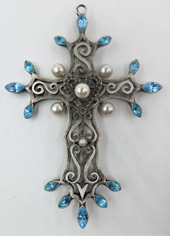 Vintage Gothic Look Christian Lacroix Cross Pendan
