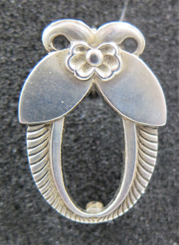 Vintage Georg Jensen Sterling Cactus Brooch No. 27