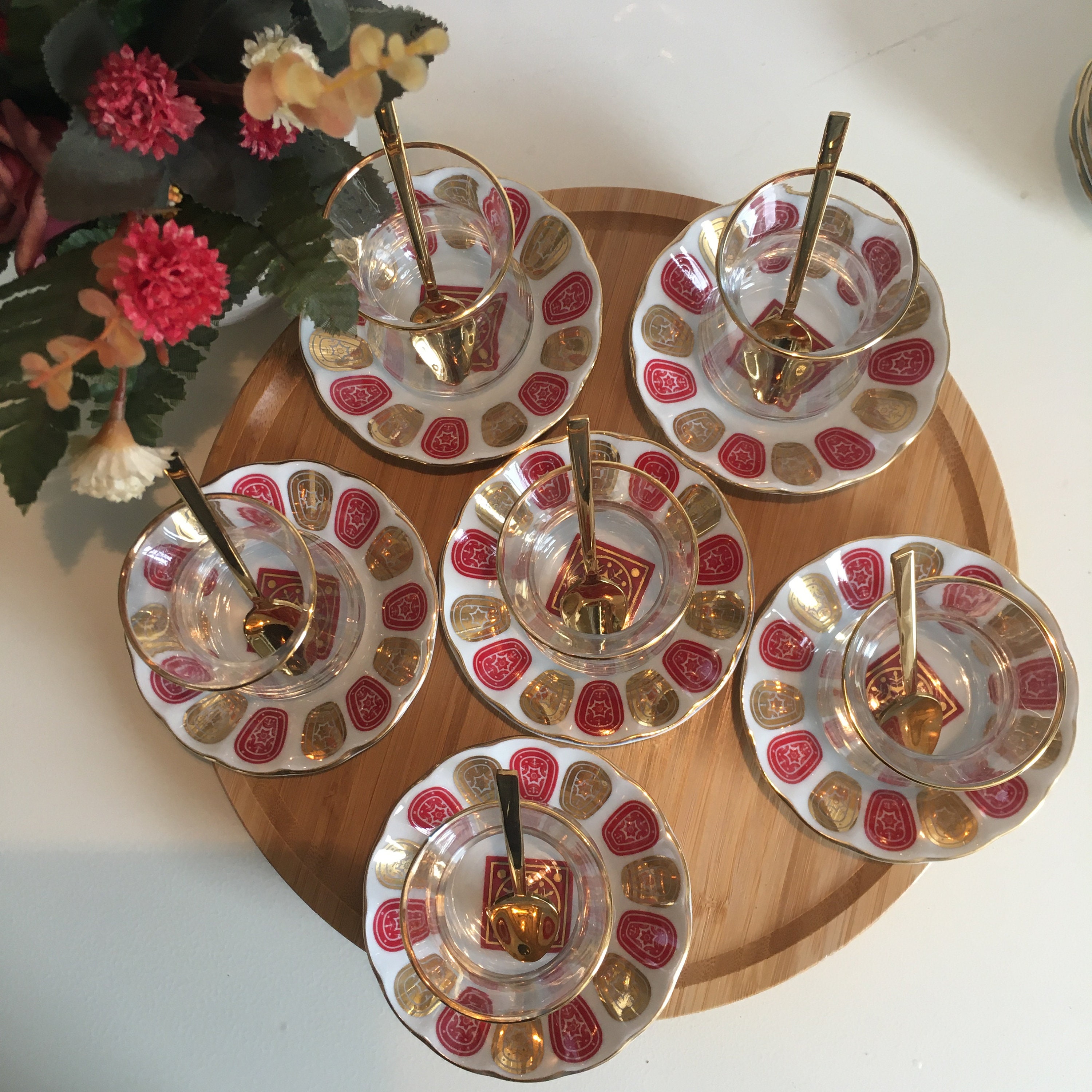 Aazon.co | Refikadan Handade Turkish Tea Glass, Extra Large Tea