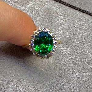 14K Solid Gold Emerald Anturage Ring, 14K Handmade Ring, 14K Statement Rings, Emerald Gemstone, 14K personalized Ring, Vintage Ring, Jewelry