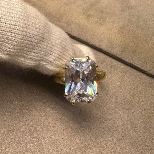 14K Natural Alexandrite Ring, 14K Handmade Ring, 14K Vintage Ring, Alexandrite Gemstone, 18K Solid Gold Statement Ring, Gift For Her/Mom