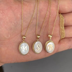 14K Gold Letter Necklace, Initial Gold Necklace, Handmade Initial Necklace, Name Necklace, Gold Initial Necklace, Personalized Name Necklace