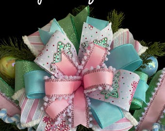 50 PCS Pink Satin Bows Christmas Tree Crafts Gift Wrapping Decor Party New