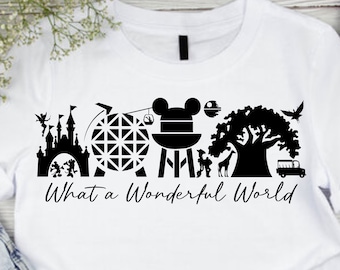 What a Wonderful World Svg, Family Vacation Svg, Png, Dxf, Eps, Cutting machines, Print, Sublimation
