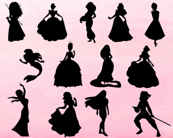Princess SVG Bundle, Princess Cut Files for Cricut, Silhouette