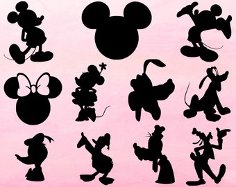 Mickey and Friends SVG Bundle, SVG files for cricut and silhouette, scal and more