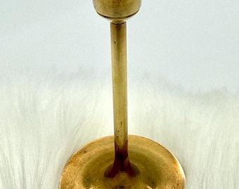 Vintage Brass Candlestick Holder – Single Taper Candle Holder, Made in Taiwan