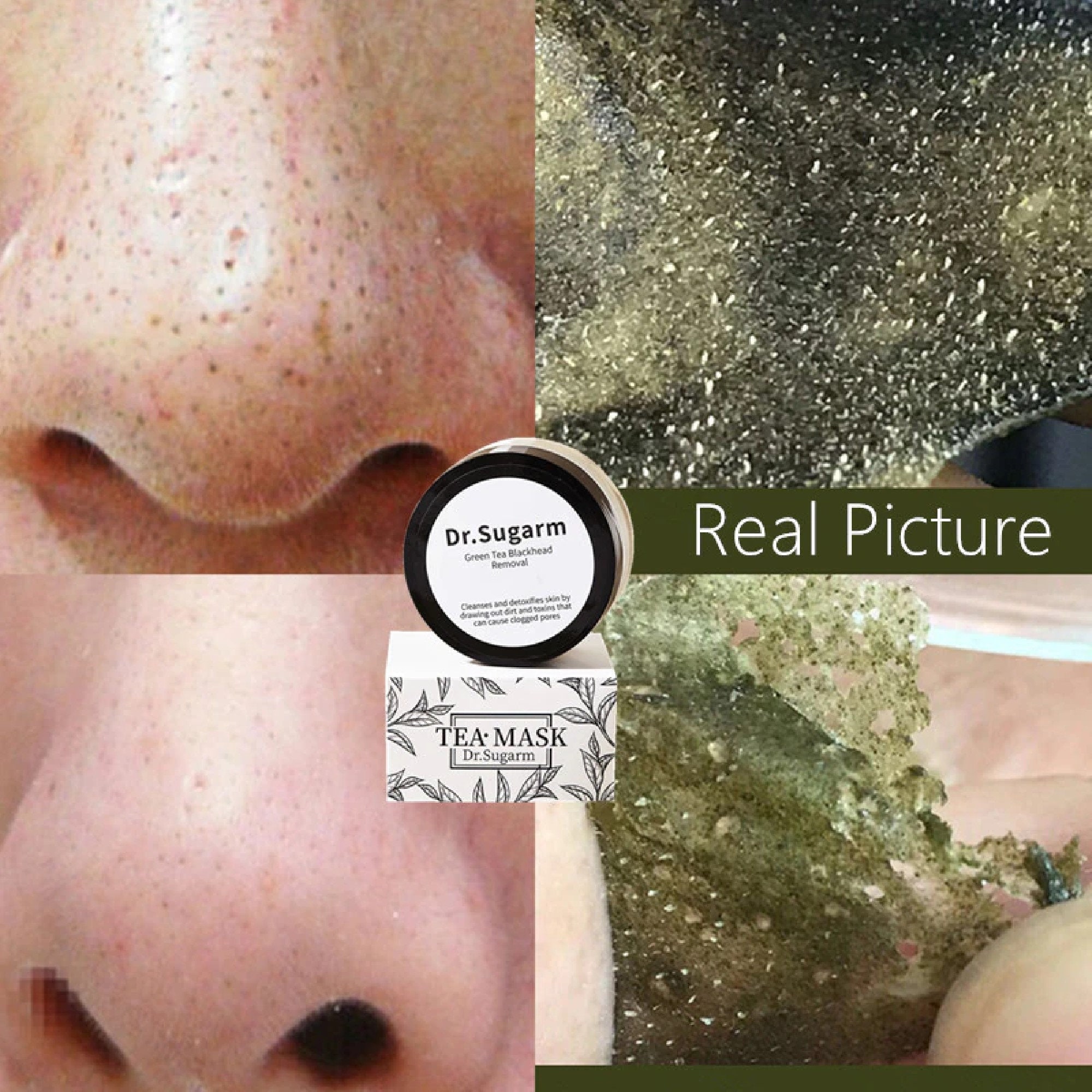 50g Green Tea Mask Nose Blackhead Remover Mask Shrink Pore Etsy