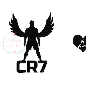 Cristiano Ronaldo CR7 Machine Embroidery Design, Cristiano Ronaldo  Design, Digital Download, 5 Sizes Design, Instant Download