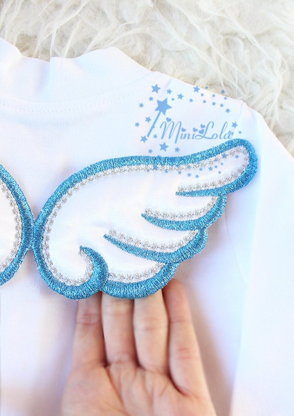 Angel Wings Applique Embroidery Designs Angel Embroidery Etsy UK
