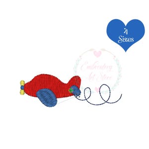 Small Airplane Machine Embroidery Design, Instant Download