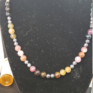 Watermelon Tourmaline Necklace
