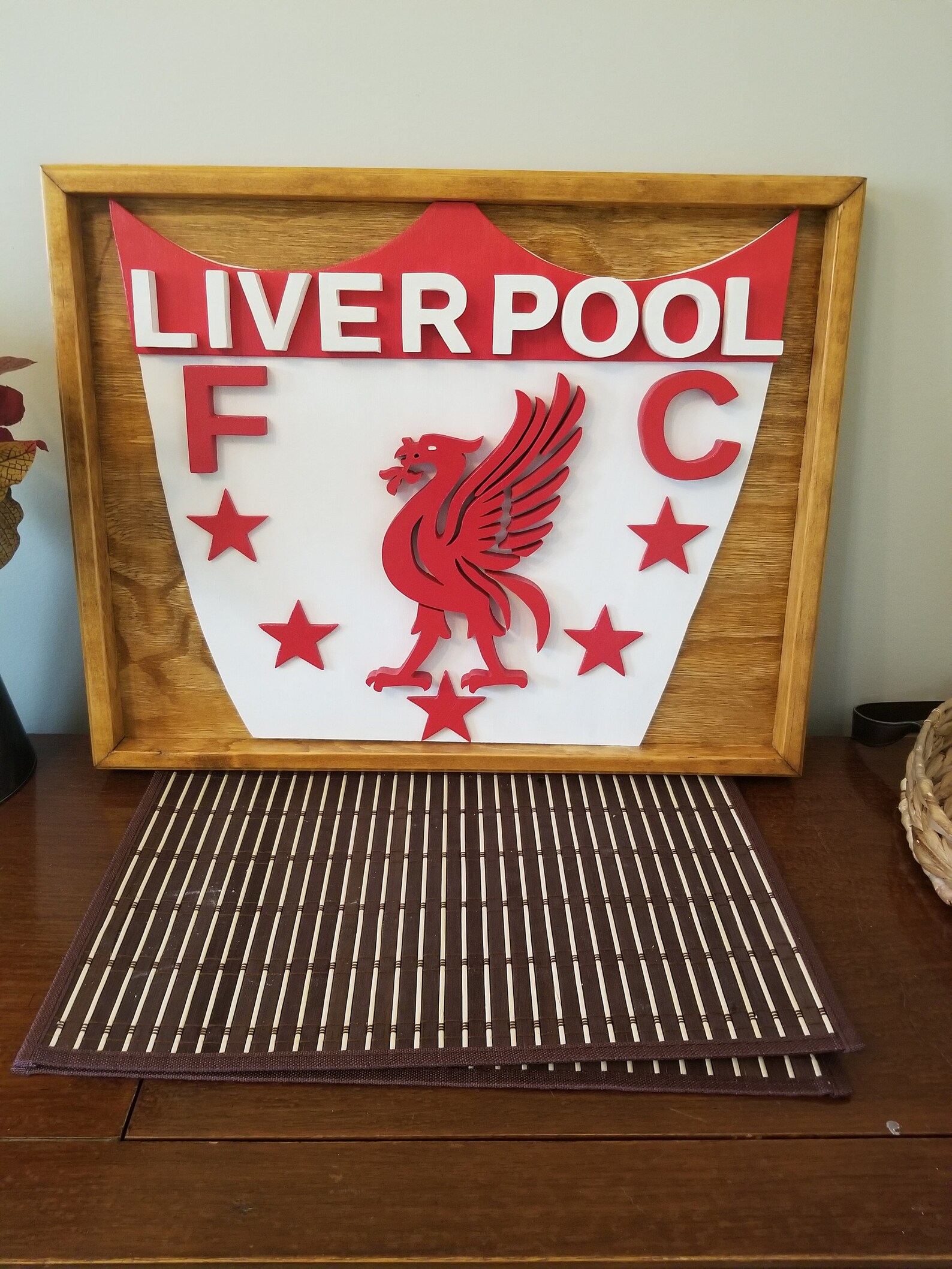 Liverpool Football Club 3D Wooden Sports Sign Etsy