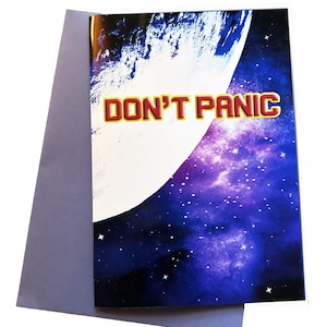 DON&#39;T PANIC Greeting Card