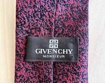 ritz carlton - Poshmark Givenchy Tie Silk Red Navy Blue 1980s iconic fashion Ritz Carlton main image 1