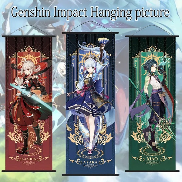 Genshin Wall Scrolls - Etsy UK