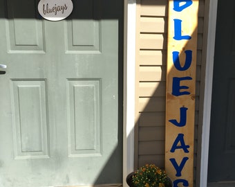 Blue Jay Sign- Front Porch Sign- BlueJay Front Porch sign- Porch Leaner- Welcome Sign