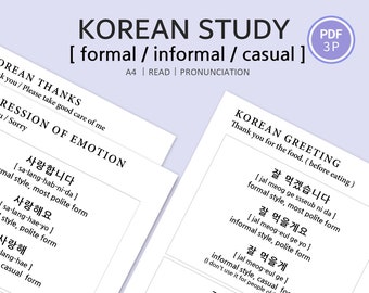 Korean Starter Pack | Learn Korean for Beginners | Hangul Writing Practice | Korean Greeting Phrases | Printable Korean Workbook