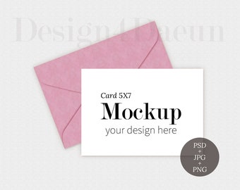 Pink Postacrd Mockup, Wedding Card Mockup, Pink Envelope Mockup, Greeting Card Mockup, Invitation Mockup, Halloween Card Mockup, Spring Card