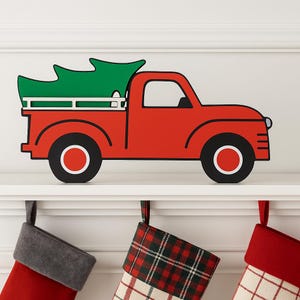 Christmas Truck Wall Decor: Rustic Farmhouse Holiday Decoration