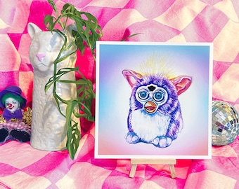 Furby Painting - Original, Quality Archival Giclée Art Print