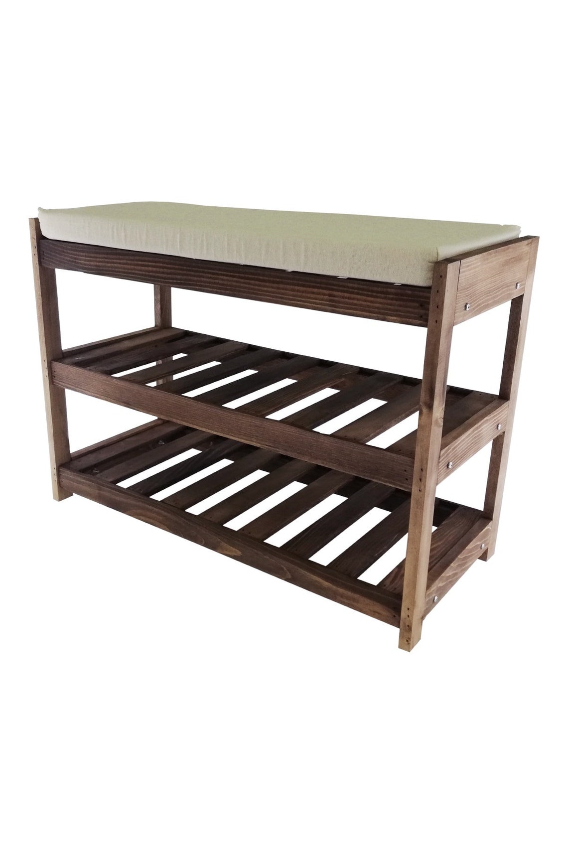 Rustic Shoe Bench Shoe Storage Shoe Organizer Shoe Etsy