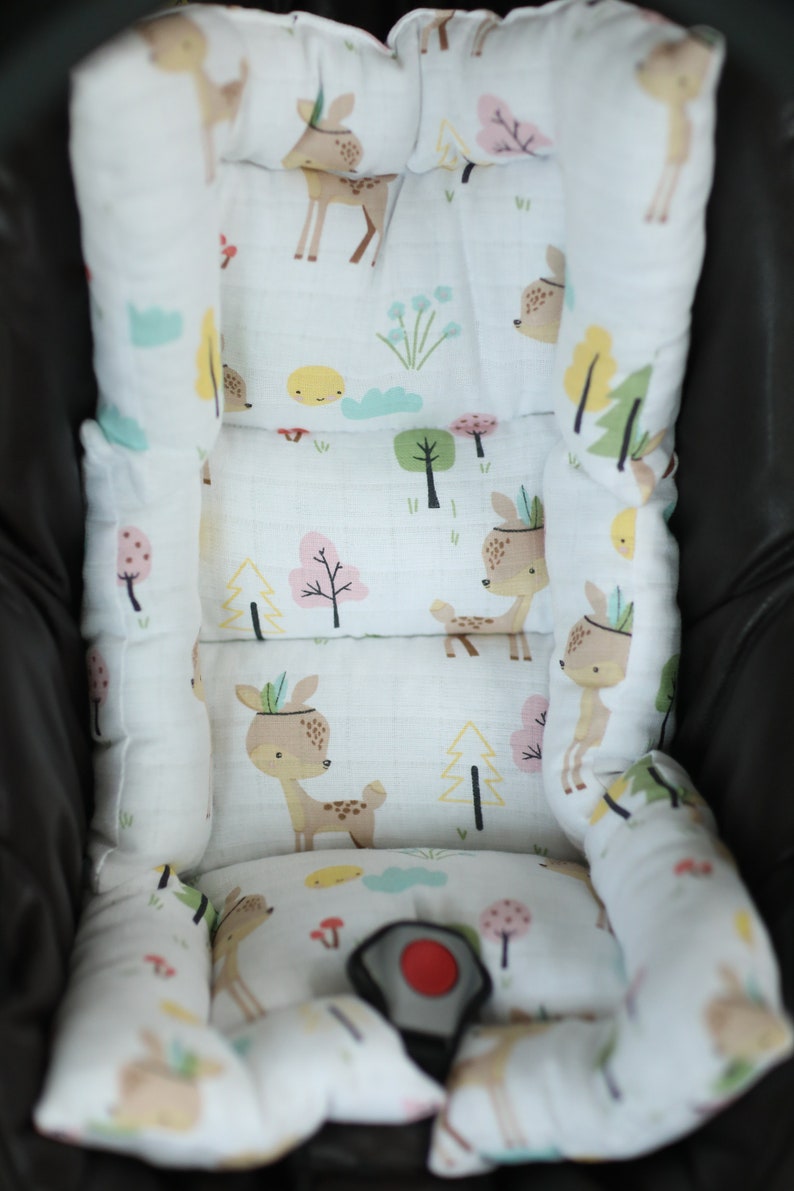 ideal use for the winter season Lightweight Breathable Cotton Stroller Cushion Set Baby Muslin thick Stroller Cover Baby Car Seat Cover