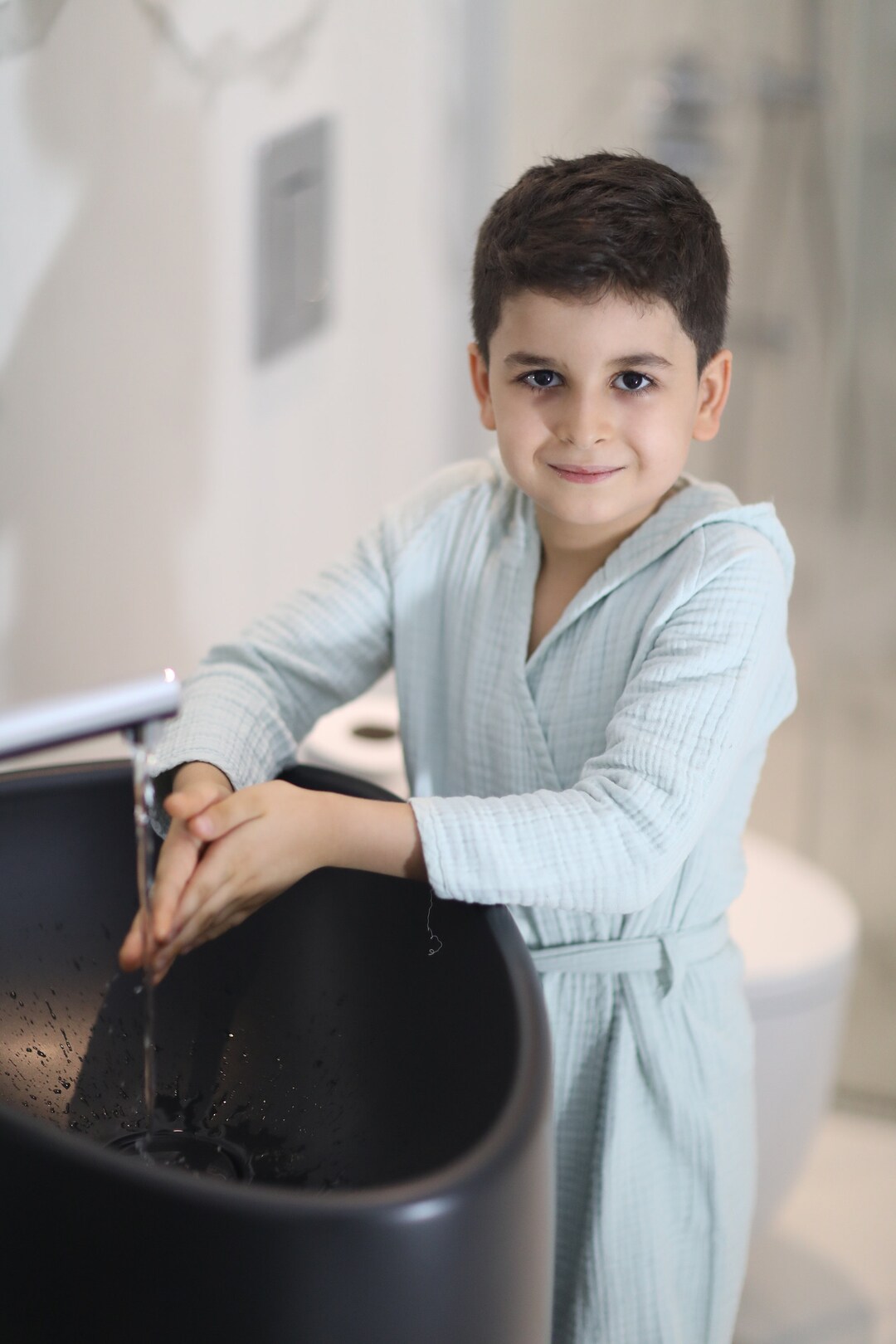 Mint Green Children Bathrobe Afterpool Kid Robes Etsy Australia