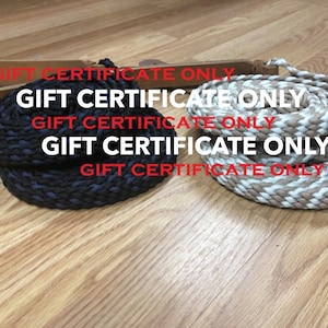 GIFT CERTIFICATE Only - Narrower 8 Strand Width - Paracord Split Reins w/ Poppers, NO Martingale Stop, Made to Order, Split Reins