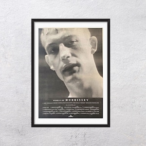 MORRISSEY World of Morrissey 1995 - página adv - original, póster, publicidad, página, revista, vintage, 1990 - J4