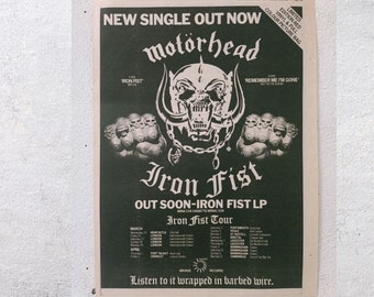Motörhead 1982年西ドイツツアーポスター(Official Motörhead Motörhead 1982年西ドイツツアーポスター(Official Motörhead