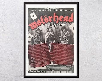 Motörhead 1982年西ドイツツアー￼ポスター MOTÖRHEAD Original Concert Poster November 11, 1982 Dortmund