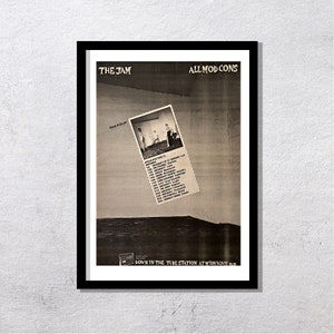 THE JAM 1978 - All Mod Cons - Original, auténtico, cartel promocional, página vintage, años 70, rock, música - J2