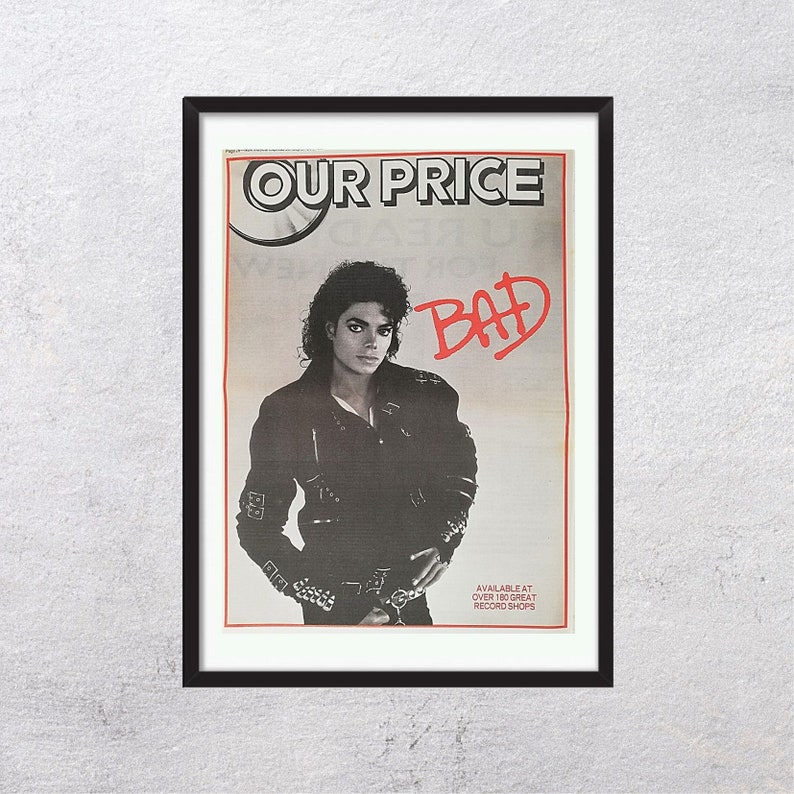 michael jackson bad album poster michael jackson bad album poster