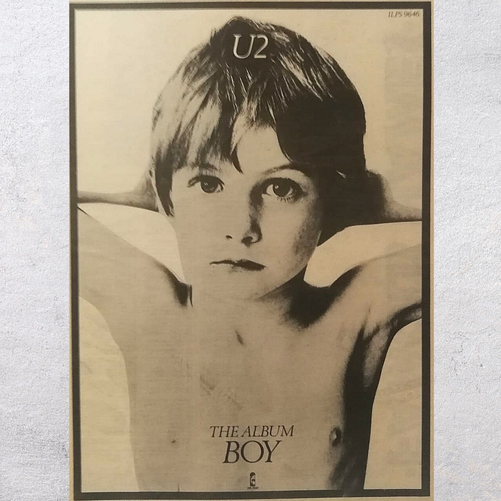 U2 BOY 1980 - Authentic Original Music Promo Poster Page Vintage