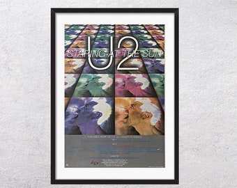 U2 1997 - Staring At The Sun - authentieke originele muziek, promoposterpagina, vintage poster, Bono zang, U2 - J8
