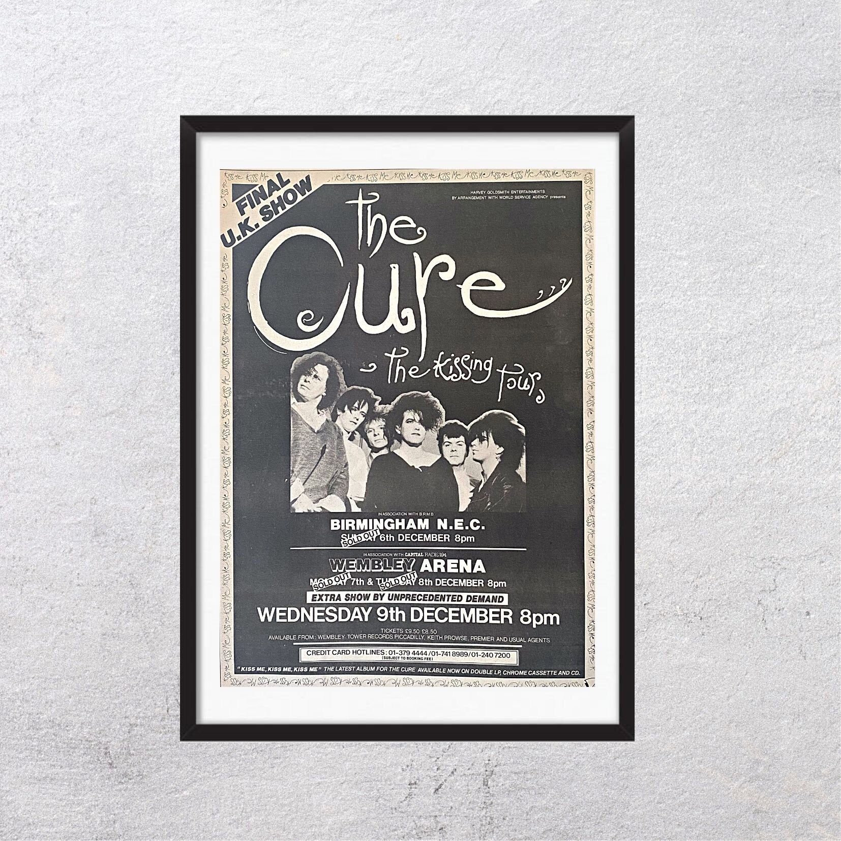 ザキュアー　ポスター　キスミーキスミーキスミー The Cure - Kiss Me Kiss Me Kiss Me - 11x17 Poster Print | eBay