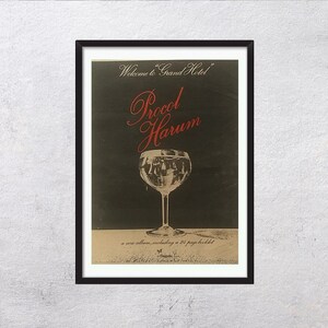 PROCOL HARUM 1973 - Bienvenido al gran hotel - cartel vintage auténtico, página de anuncios poco común, rock progresivo - RAC5/J1