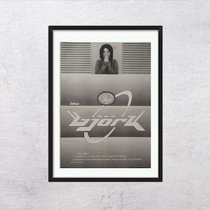 Bjork Debut Poster - Etsy