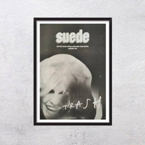 SUEDE 1996 - Trash Album Release ADV - Rare, Poster, Page, Vintage