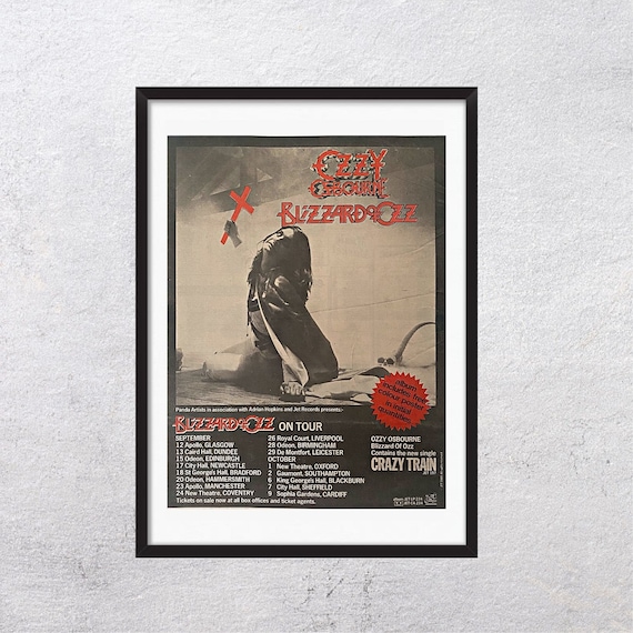 OZZY OSBOURNE Blizzard of Ozz on Tour 1980 Melody Maker - Original
