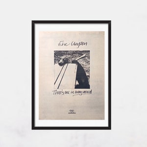 ERIC CLAPTON Hay uno en cada multitud 1975 - Original, auténtico, cartel promocional, página vintage, años 70, rock, música - J1