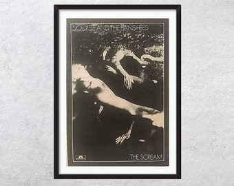 SIOUXIE and The BANSHEES 1978 - The scream - authentic, rare, original, rock music poster, promo page vintage, new wave, rock poster  - RAC3
