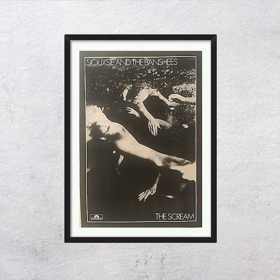 SIOUXIE and The BANSHEES 1978 - The scream - authentic, rare, original, rock music poster, promo page vintage, new wave, rock poster  - RAC3
