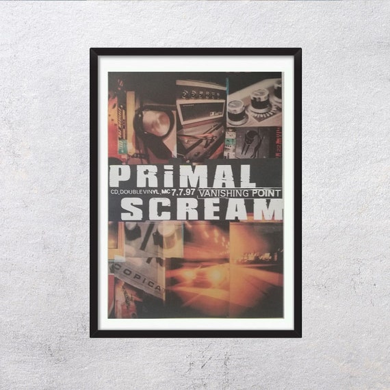 PRIMAL SCREAM 1997 - Vanishing Point Album Release ADV - Rare PRIMAL SCREAM 1997 - Vanishing Point Album Release ADV - Rare
