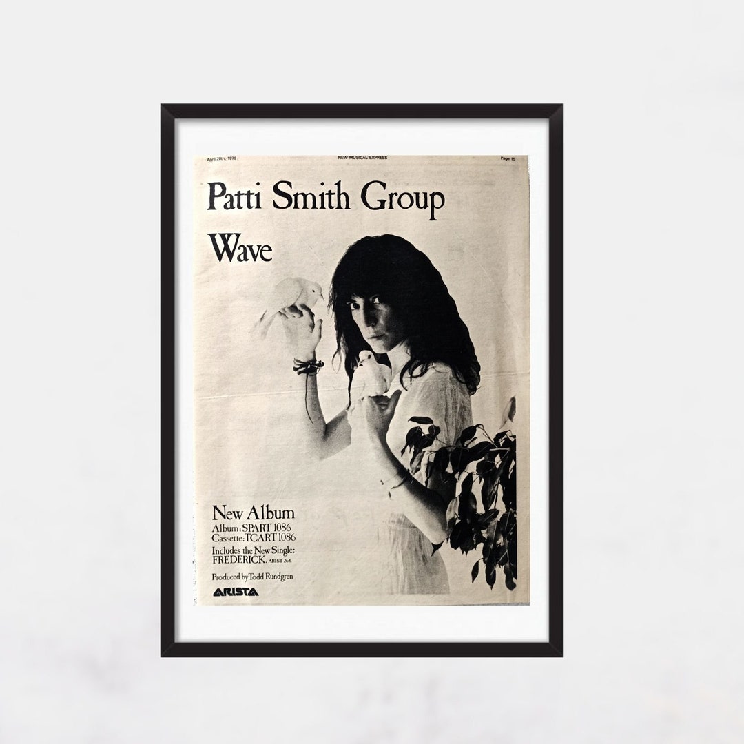 PATTI SMITH 1979 - Wave - Magazine Adv Vintage, Advertising, 1970s