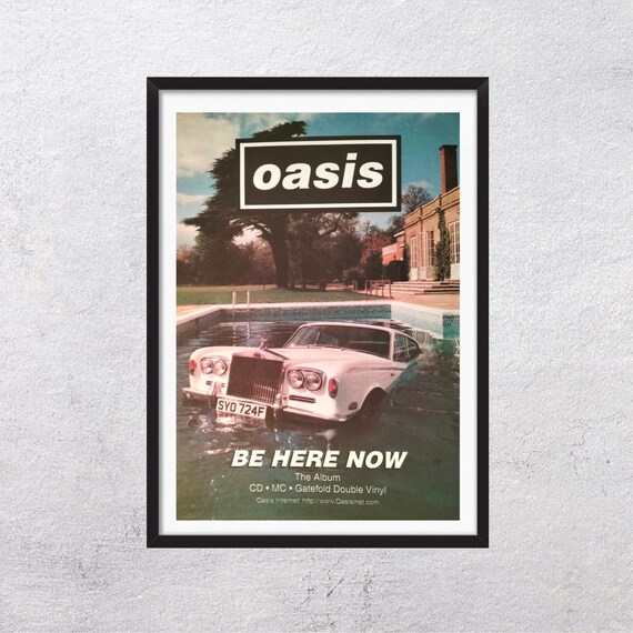 OASIS 1997 Be Here Now, Adv Page Original, Poster, Advertising