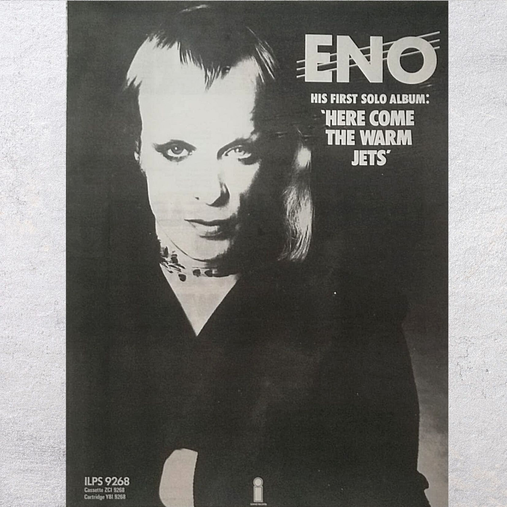 BRIAN ENO 1973 - Here Come the Warm Jets - Authentic, Vintage